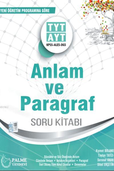 Palme Yayınları TYT AYT KPSS ALES DGS Anlam ve Paragraf Soru Bankası P
