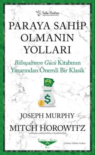 Paraya Sahip Olmanın Yolları - Joseph Murphy | Yeni ve İkinci El Ucuz 