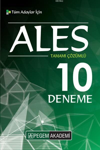 2019 ALES Tamamı Çözümlü 10 Deneme - | Yeni ve İkinci El Ucuz Kitabın 