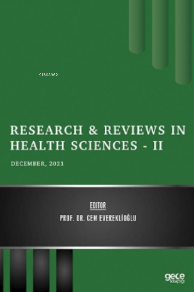 Research & Reviews in Health Sciences - II - December 2021 - Cem Evere