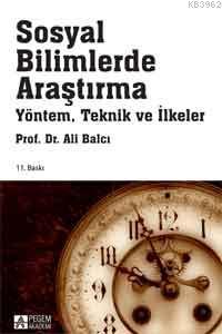 Sosyal Bilimlerde Araştırma - Ali Balcı | Yeni ve İkinci El Ucuz Kitab