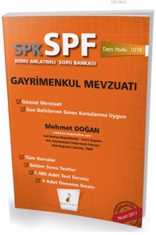 SPK - SPF Gayrimenkul Mevzuatı Konu Anlatımlı Soru Bankası 1019 - Mehm