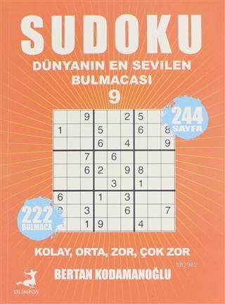 Sudoku - Dünyanın En Sevilen Bulmacası 9 Kolay Orta Zor Çok Zor - Bert