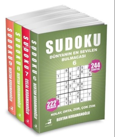 Sudoku Seti - 4 Kitap Takım - Kolektif | Yeni ve İkinci El Ucuz Kitabı