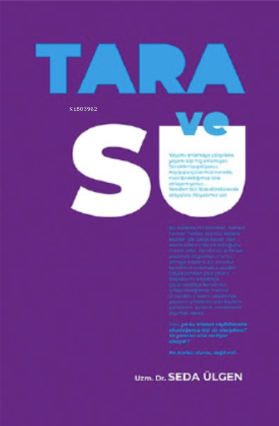 Tara ve Su - Seda Ülgen | Yeni ve İkinci El Ucuz Kitabın Adresi