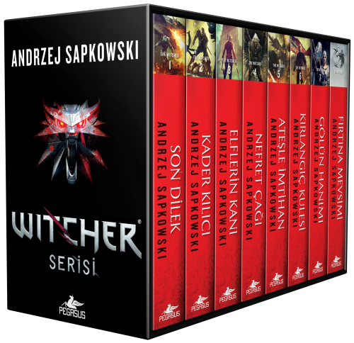 The Witcher Serisi Kutulu Özel Set (8 Kitap) - Andrzej Sapkowski | Yen