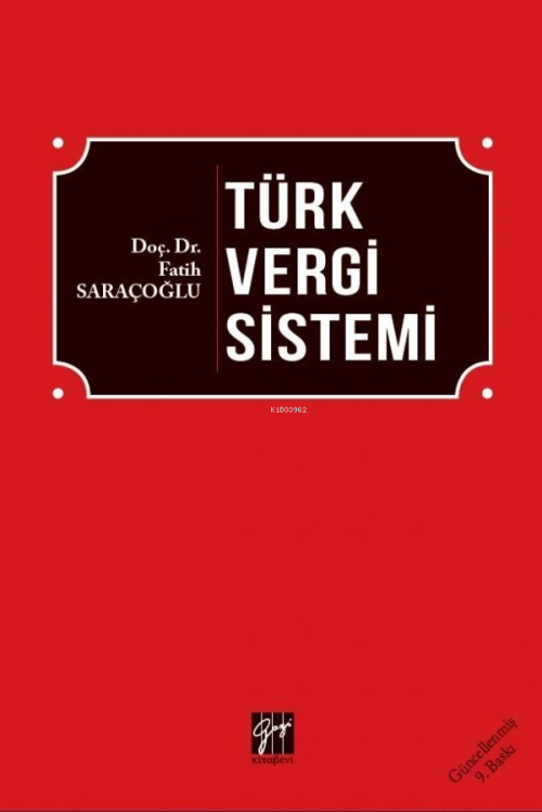 Türk Vergi Sistemi - Fatih Saraçoğlu | Yeni ve İkinci El Ucuz Kitabın 