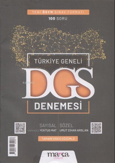 Türkiye Geneli DGS Denemesi Marka Yayınları - Kolektif | Yeni ve İkinc