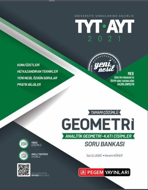 2021 TYT-AYT Tamamı Çözümlü Geometri Analitik Geometri - Katı Cisimler