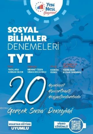 TYT Türkçe Sosyal Bilimler 20 Deneme Sınavı - Hüseyin Cihangir | Yeni 