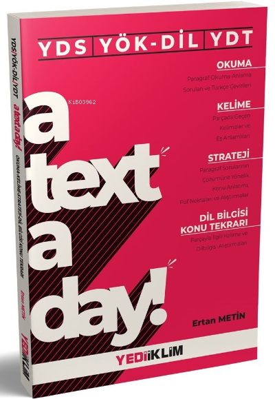 YDS YÖKDİL Ydt Text Day Okuma Kel.Strat. 2020 - Kolektif | Yeni ve İki