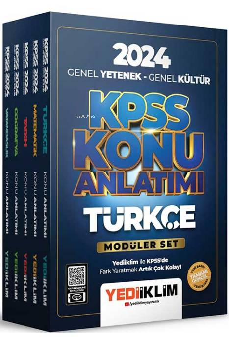 Yediiklim Yayınları 2024 KPSS Genel Yetenek Genel Kültür Konu Anlatıml
